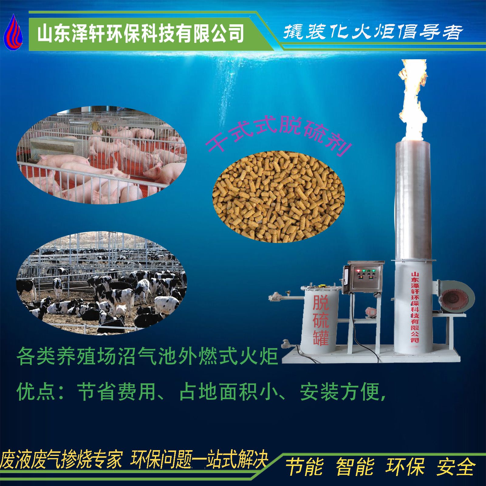 沼氣火炬廠(chǎng)家分享沼氣生物脫硫工藝